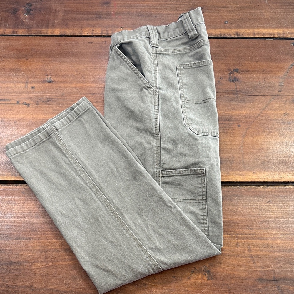 Wolverine Pants Mens 30/30 Canvas Workwear Skater Y2K Olive Hiking 90s Grunge‎ - Picture 2 of 12